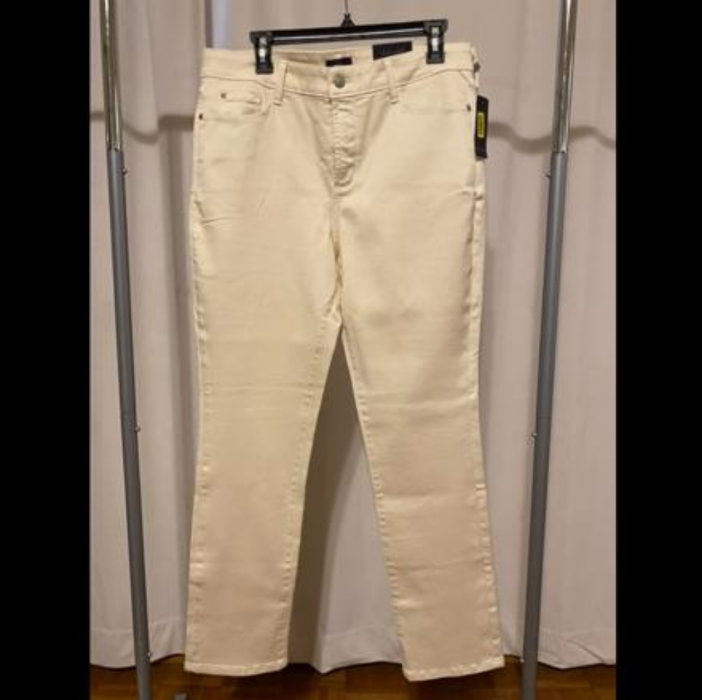 NYDJ Cream Sheri Slim 14 Jeans NWT